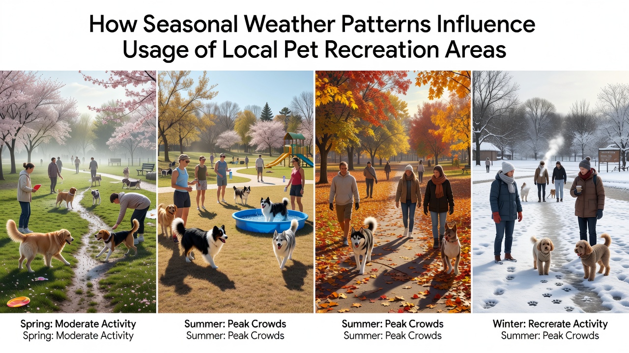 How Seasonal Weather Patterns Influence Usage of Local Pet Recreation Areas